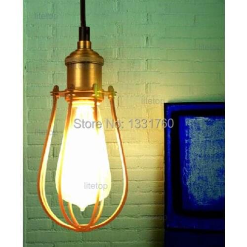NEW Marconi Small Cage light vintage pendant lamp metal suspension lighting American country style RH loft light