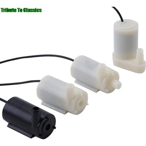 Micro Submersible and Amphibious DC Motor Pump Water pump 5V 80-120L/H