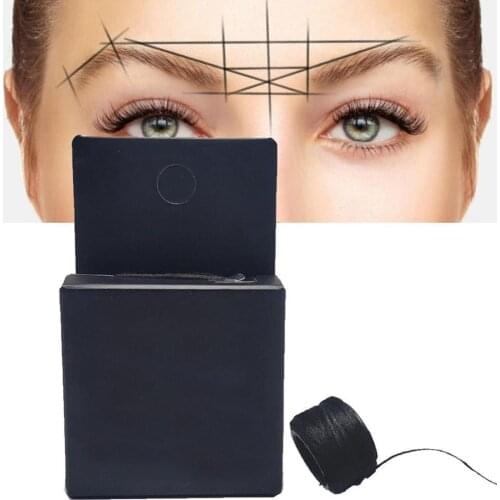 Pre-Inked Eyeliner Semi-Permanent Positioning Eyebrow Measuring Tool Tattoo Positioning Line Ruler Auxiliary Tattoo Eyebrows