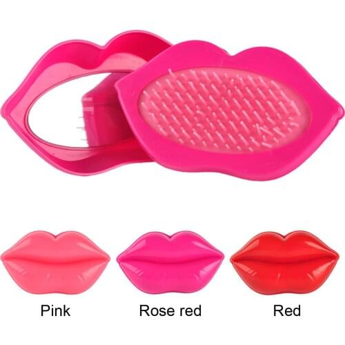Magic Big Mouth Style Cushion Brush Hair Comb With Mirror For Tangled Hair Care Comb Make Hair Styling Massage Tools