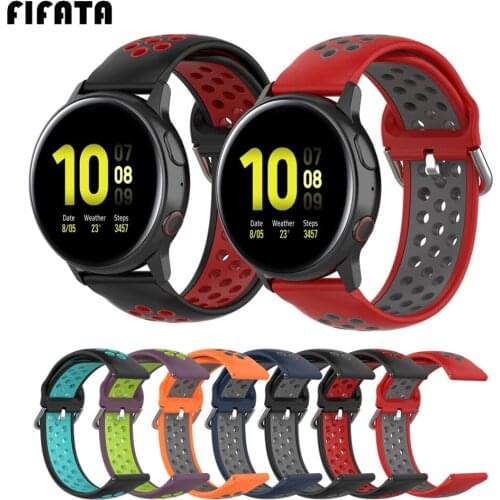 FIFATA Silicone Strap For Samsung Galaxy Watch Active 2 Gear S3 Gear 2 Bracelet Watchband For Galaxy Watch 46mm 42mm Wrist Strap