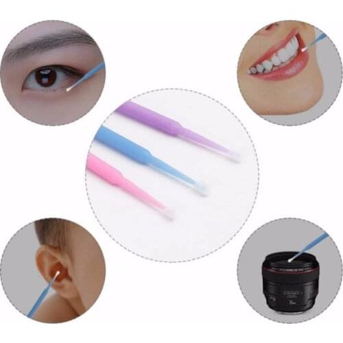 100 Pcs Applicator Brushes Dental Micro Brush Disposable Materials Durable Micro Mascara Wands Spoilers Eyelashes Cosmetic Brush