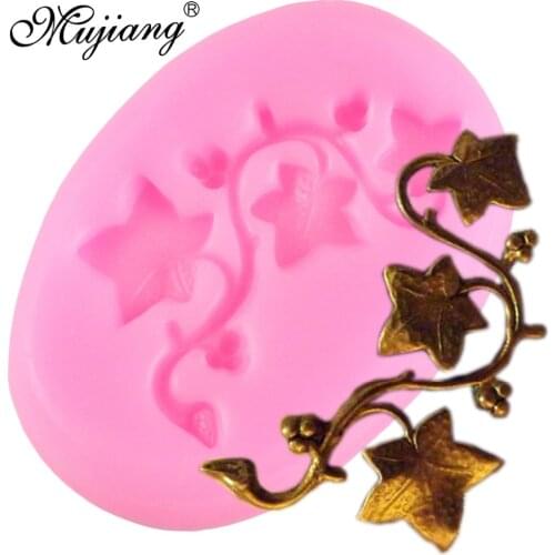 Leaf Silicone Mold Relief Fondant Molds Ivy Vine Cake Decorating Tools Candy Chocolate Gumpaste Moulds Resin Clay Jewelry Mould
