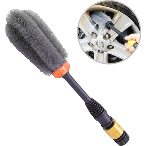 Car Vehicle Motorcycle Wheel Hub Tire Rim Scrub Brush Washing Dust Cleaner Cleaning Tool For Auto Audi BMW Nissan VW Truck