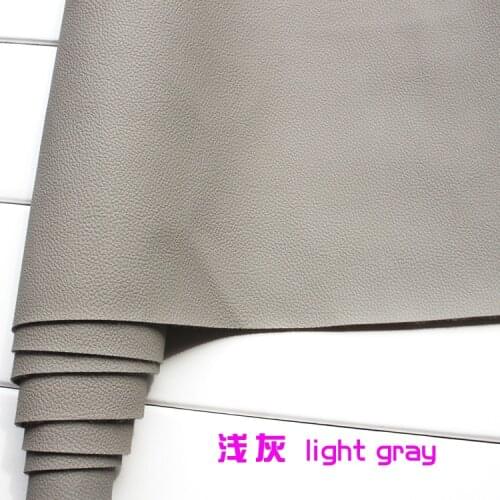 Light Gray Thick Faux Leather Fabric Imitation PU leather Car Interior Seats Sofa Upholstery 54" Sold By The Yard Free Shipping