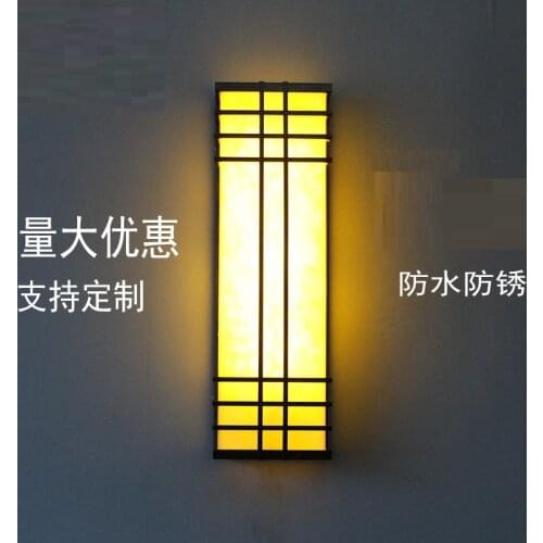 LED outdoor waterproof and rust proof imitation marble Hotel Villa exterior wall lamp project customized wall outdoor wall lamp