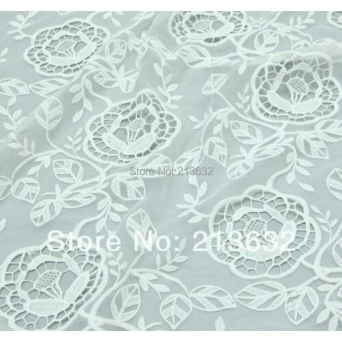 D po74 The new factory direct sale organza glass yarn embroidery flat embroidery textile fabric cloth electronic Best new