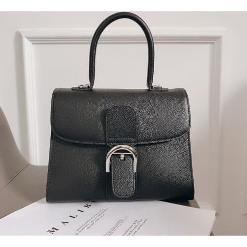 Top Quality Classic Genuine Leather Brand Famous Women Handbag high quality crossbody Cow leather bags Designer Luxury