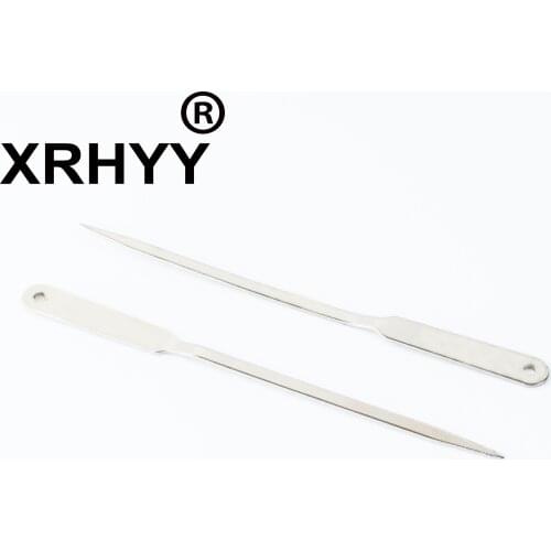 XRHYY 2 Pack 23 CM 9 Inches Nickel Plated Silvery Letter Opener Metal Envelope Opener Knives Paper Cutting Knife For Office Home