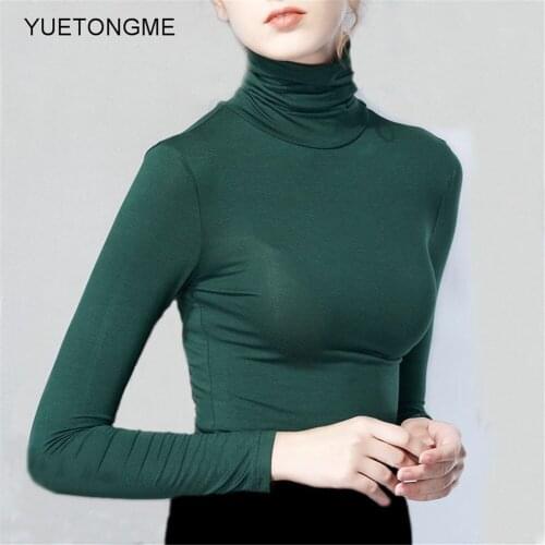 Autumn sexy female tshirt street fashion tops casual Basic tees woman t shirt tops spring BT191A