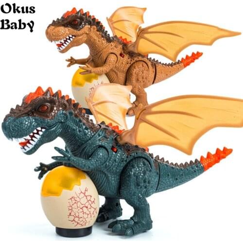 2019 Newest Electric Dinosaur Tyrannosaurus Dinosaur Model Animal Walking King Boy Toy Gift