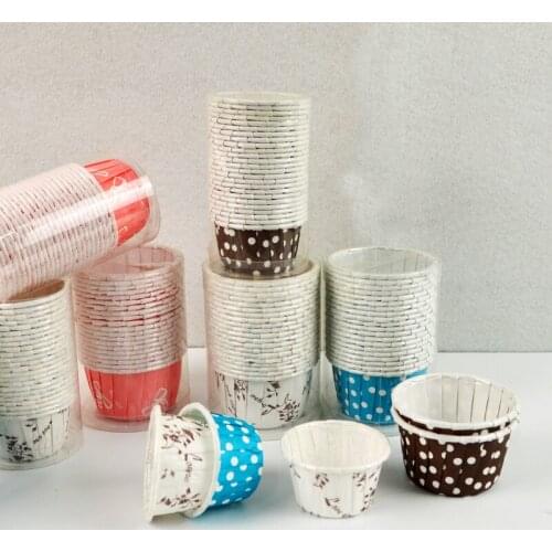 400pcs Cake cup high temperature resistant coated cake paper tray,Colorful Paper Cake Cup Liners,independent cake baking mold