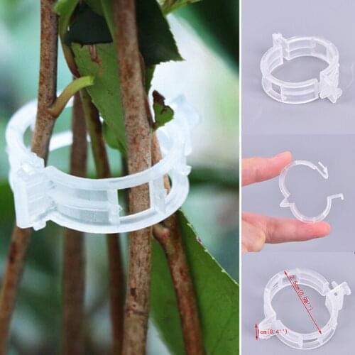 50/100pcs Reusable Plastic Plant Support Clips Plants Hanging Vine Clip Garden Greenhouse Fork Vegetable Tomatoes Clips Supplies