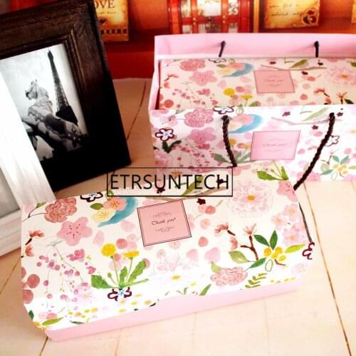 50sets Cake Roll Packaging Box Dessert Cake Boxes Swiss Roll Cupcake Cookies Packaging Container Gift Box