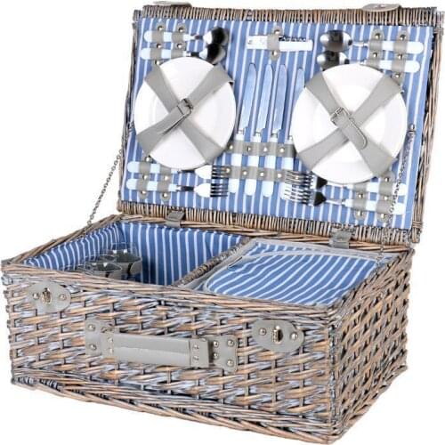 600 Picnic basket outdoor picnic basket ins with lid picnic supplies picnic box picnic bag woven shopping basket camping
