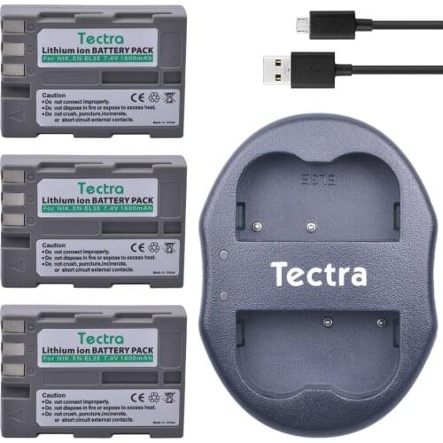3X1800mAh EN-EL3e EN EL3e ENEL3e Battery bateria+USB Dual Charger for Nikon D30 D50 D70 D70S D90 D80 D100 D200 D300