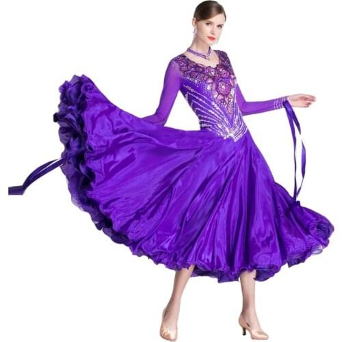 B-18396 Exotic Atlantic Purple American Smooth Ballroom Competition Dress American Smooth Ballroom Dress For Sale
