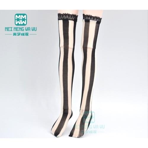 BJD Accessories for 1/3 1/4 1/6 bjd DD SD MSD YOSD doll white powder striped socks