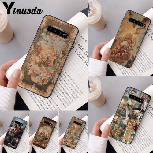 Renaissance angels Black Phone Case For Samsung Galaxy A50 A30 A71 A40 S10E A60 A50s A30s Note 8 9 S10 Plus S10 S20 S8