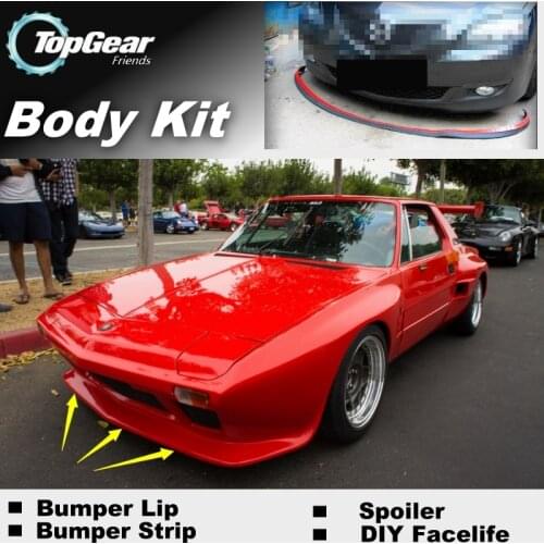Bumper Lip Deflector Lips For Fiat Bertone X1/9 Front Spoiler Skirt For TopGear Friends Car to View Tuning / Body Kit / Strip