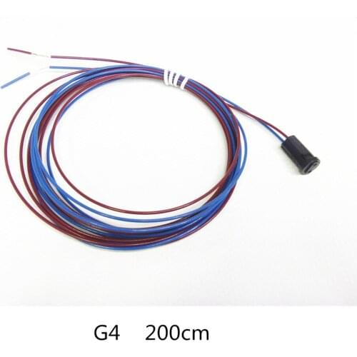 3pcs G4 lamp holder 2m wire 200cm Extended wire plastic G4 lamp base Crystal lamp holder Branch shape chandelier Lamp holder