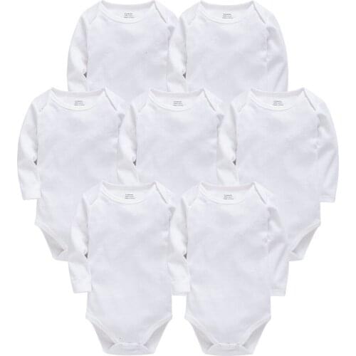 Baby Bodysuits Cotton Newborn Blank Long Sleeve 0-24 Months Boy White Body Bebes Blanco Roupa Menina Baby Girl Clothing