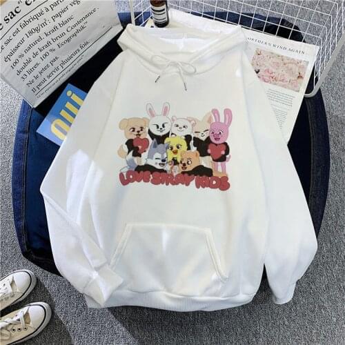 Kpop Skzoo Stray Kids Hoodies Cute Cartoon Women Kawaii Clothes Streetwear Harajuku Casual Winter Oversized Sweatshirts Couple