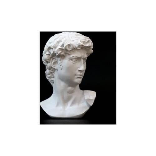 European Character David Head Ornaments David Portrait Sculpture Resin Handicraft Art Decor Office Study Artware Figure Statue