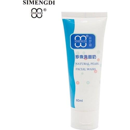 Famous Brand SIMENGDI Moisturizing Deep Cleaning Face Washing Pure Pearls Whitening Facial Cleaner Cream Anti-aging Skin Care