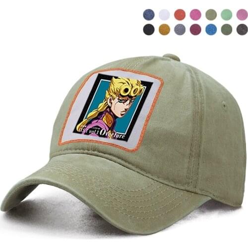 Jojo Bizarre Adventure Baseball Cap Dad Solid Trucker Snapback Bone Hat Harajuku Street Casquette Boinas Berets Ponytail Caps
