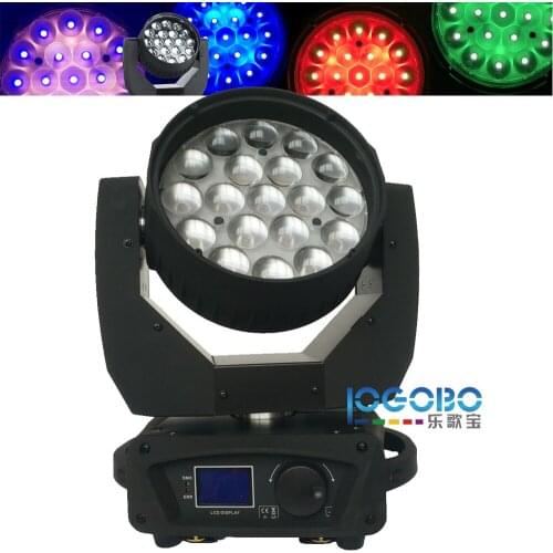Hot 1Flight Case+2Pcs of 12Wx19 Mac Aura Zoom Led Moving Head DMX Wash/Beam/Eye-Candy Aura Effect TV Show DJ Party Light Fixture