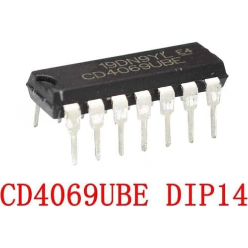 10PCS CD4069UBE DIP-14 CD4069U CD4069BE CD4069 4069 DIP14 New and Original IC Chipset
