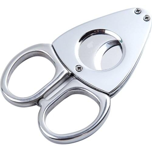 Cigar Cutter Knife High Quality Stainless Steel Classic Cigar Cutter Accessories With Gift Box Christmas Cigarrera Scissors Gift