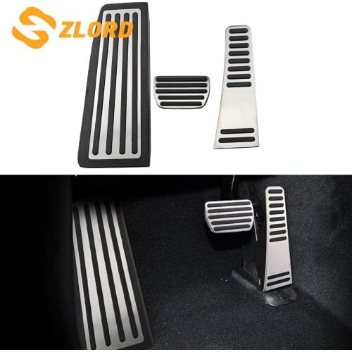 Stainless Steel Car Pedals for Volvo XC60 2018 - 2021 Accelerator Fuel Pedal Brake Foot Rest Pedals Protection Cover Accessories