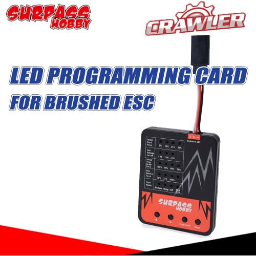 SURPASS HOBBY Programed Card LED Programing Card 45A 60A 80A Brushed ESC Series Software for RC 1/10 Car ESC Electronic Speed