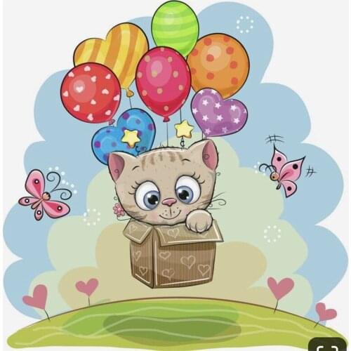 10x10 Cat in the box Transparent Clear Stamps Silicone Seals for DIY scrapbooking photo album Card Making