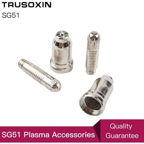 20pcs SG51 Consumables(10 tps+10 electrodes) for 60a inverter DC Air Plasma Cutter Accessories for SG51 cutting torch/gun