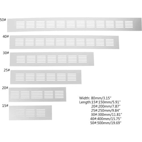 Aluminum Alloy Air Vent Perforated Sheet Web Plate Ventilation Grille 15cm 20cm 25cm 30cm 40cm 50cm