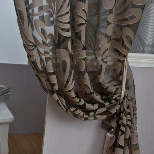 2021 New 1 Sheet Curtains Luxury Tulle Curtains for Living Room for Bedroom French Elgent Windows Curtain Screens