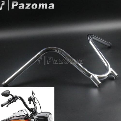 Chrome Motorbike 7/8" 22mm 9.5" Rise APE Bootlegger Handlebars Handle Bar for Yamaha TX650 XS650 Chopper Bobber Hardtail