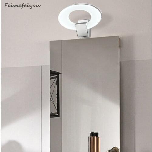Feimefeiyou 2021 Modern minimalist LED mirror front light bathroom single head acrylic stainless steel bathroom wall light