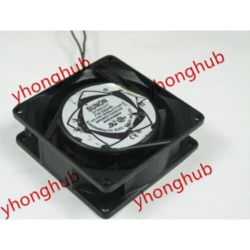 SUNON P/N 2082HBL AC 220-240V 0.07AMP 80x80x25mm Server Cooling Fan
