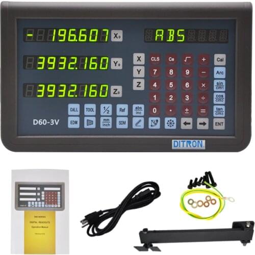Ditron Dro 3 Axis Digital Readout/Display Metal Shell TTL signal for linear scale