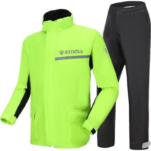 Waterproof Motorcyclist Rain Suit Moto Raincoat Summer Rain Coat Jacket Pants Motorcycle Fishing Motorbike Biker Rain Set Men