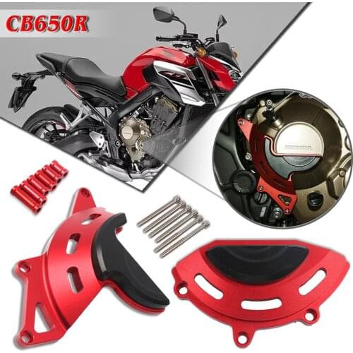 For HONDA CB 650R CB650 R CB650R Neo Sports Cafe 19-20 Motorcycle CNC Engine Guard Left Right Engine Cover Crash Protector