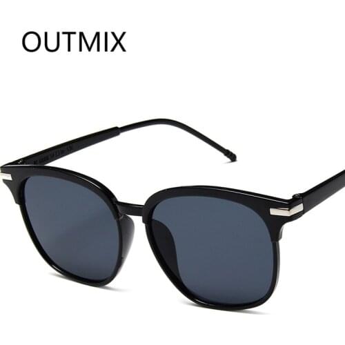 OUTMIX Women Sunglasses Ladies Brand Designer Square Eyeglasses UV400 Lens Men Sun Glasses Fashion Colorful Shades Goggles