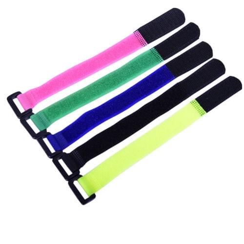 10pcs Nylon Hook & Loop Strap Cable Ties Self-adhesive Reusable Organizer 2*30cm