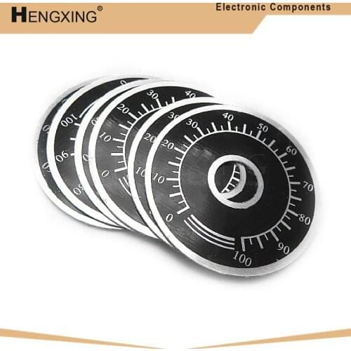 5piece 0-100 WTH118 potentiometer knob scale digital scale can be equipped with WX112 TOPVR In Stock