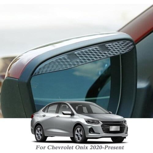 Car Rearview Mirror Rain Eyebrow Auto Shield Snow Guard Sun Side Visor Shade Protector For Chevrolet Onix 2020-Present Accessory