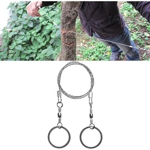 1pc Chain Saw Safety Survival Fretsaw ChainSaw Emergency Outdoor Steel Wire Saw Camping Hunting Kits Pocket Gear Hand tool